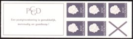 Postzegelboekje  6B + Poot links boven breed(B)  Postfris  Cataloguswaarde 140,00++