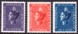 NVPH 138-140 Regeringsjubileum Postfris cataloguswaarde: 8.00