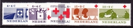 NVPH  795/799 Rode Kruis Postfris