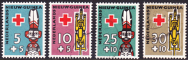 NVPH  49-52  Rode Kruiszegels gestempeld