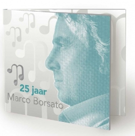 Persoonlijke Zilveren postzegel Marco Borsato 25 jarig jubileum OPLAGE 2,500 !!!