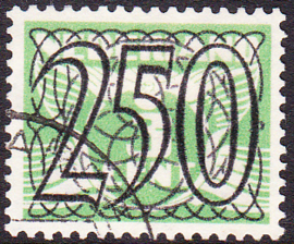 NVPH  372 Guilloche-Tralie 1940 Gebruikt  Cataloguswaarde 40.00