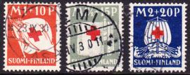 Finland 1930: Michel 158-160 Gebruikt