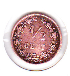 Halve cent 1894 Prinses Wilhelmina   (F)