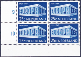 Plaatfout  925 PM3 Postfris in blok van 4 Cataloguswaarde 11.00