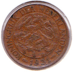 Nederland 1 cent 1931  Fr++
