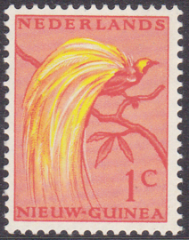 Plaatfout Ned. Nieuw Guinea 25 P Postfris