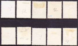 NVPH P3-P12 Port  cijfer en waarde in zwart gebruikt Cataloguswaarde 140,00