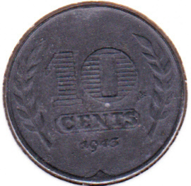10 cent 1943 Zink (ZF+)