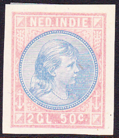 Nederlands-Indië  Proef van de NVPH 30 Prinses Wilhelmina 2,50 gulden