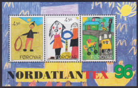 MI:  300-302  blok 8   Postzegeltentoonstelling NORDATLANTEX  1996  Postfris  E-7893