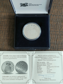 5 Euro vrede en vrijheid 2005  Zilver Proof