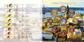 Euro setje Letland 2014 BU met speciale penning