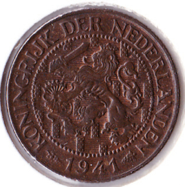 Nederland 1 cent 1941  Pracht