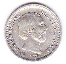 5 cent 1879 Koning Willem III    (Zeer Fraai ++)