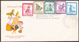 FDC E4  ''Kinderzegels 1950''  getypt adres met dichte klep