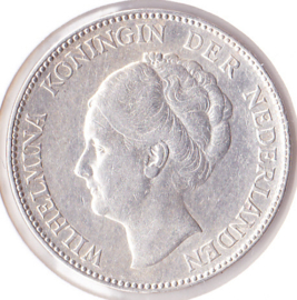Nederland 1 gulden Zilver 1931 Koningin Wilhelmina ZF