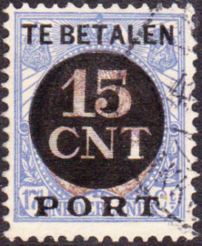 Postpakket-verrekenzegel PV2a gebruikt Cataloguswaarde 60.00