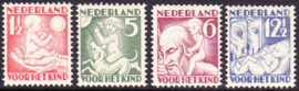 NVPH 232-235 Kinderzegels 1930 Postfris cataloguswaarde 80.00