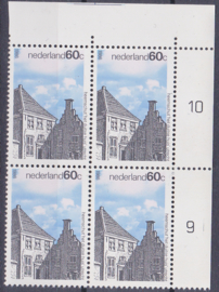 Plaatfout 1356 PM Postfris in blok van 4 S-0006
