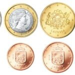 Luxury euro setje Letland 2014 UNC met extra € 2 met emaille laag