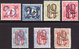 NVPH   114-120 Opruimingsuitgifte Postfris Cataloguswaarde 85.00
