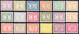 NVPH 69-86 Cijferzegels Ongebruikt Cataloguswaarde 53,00
