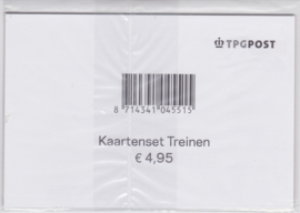 NVPH 2366-2369 OP 4 BRIEFKAARTEN VOORGEDRUKT TREINEN TRAINS / RAILWAY 2005