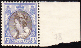NVPH  67 Wilhelmina bontkraag Postfris Cataloguswaarde 70.00