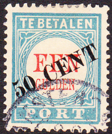 Port P28 TYPE III  met blauwe punt in de T Gebruikt cataloguswaarde 160,00 LEES