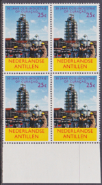 Ned. Antillen plaatfout 356 PM Postfris in blok van 4  E-6712