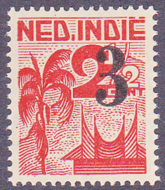 Plaatfout Ned. Indie 319 PM3 op 322a Postfris E-7797
