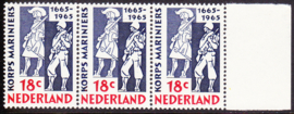 plaatfout 855 PM9 in strip van 3  Postfris
