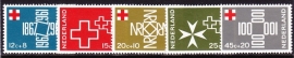 NVPH  889/893 100 jaar Rode Kruis postfris