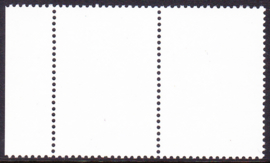 Compleet blanco testzegels in postfris paar met velrand