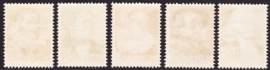 NVPH 305-309 Zomerzegels 1938 Postfris Cataloguswaarde 45.00