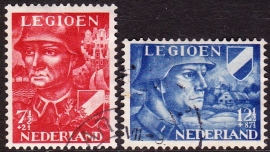 NVPH  402-403 Legioenzegels Gebruikt  Cataloguswaarde 11.90