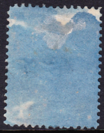 NVPH 61 Koningin Wilhelmina op blauw papier Gebruikt Cataloguswaarde: 50,00