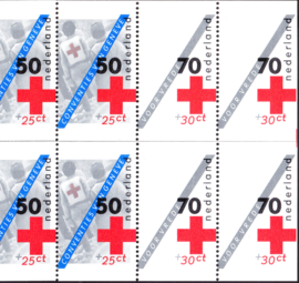 Postzegelboekje 29 paar complete boekjes met snijlijnen rechts boven en onder