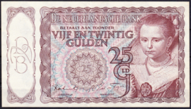 Nederland 25 Gulden bankbiljet 1943 NR 78-1a  kwaliteit P+