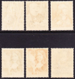 NVPH  350-355 Zomerzegels 1940  Postfris Cataloguswaarde 34,50