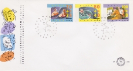 Plaatfout 1637 P op FDC E348 Blanco open klep cataloguswaarde 20,00  A-0162