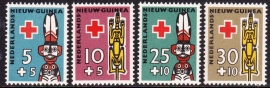 NVPH 49-52 Rode Kruiszegels Postfris cataloguswaarde 6,00 