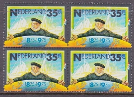 Plaatfout  1073 PM2 Postfris in blok van 4  Cataloguswaarde 9.00  E-5403