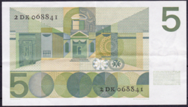 Nederland 5 Gulden bankbiljet 1966 NR 23-1a  kwaliteit ZF