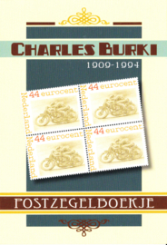 Postzegelboekje Postaumaat Charles Burki blauw Postfris