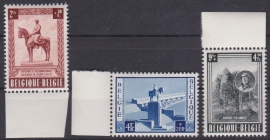 OBP 938-940 Nationaal monument van Z.M. Koning Albert I  1954 Postfris / MNH Cataloguswaarde: 70,00 E-4355
