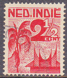 Plaatfout Ned. Indie 319 P Gebruikt E-7794
