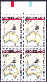 Plaatfout 1411 P in blok van 4 Postfris Cataloguswaarde 12.00