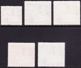 NVPH 221-225 Leger des Heils Postfris cataloguswaarde: 25,00
